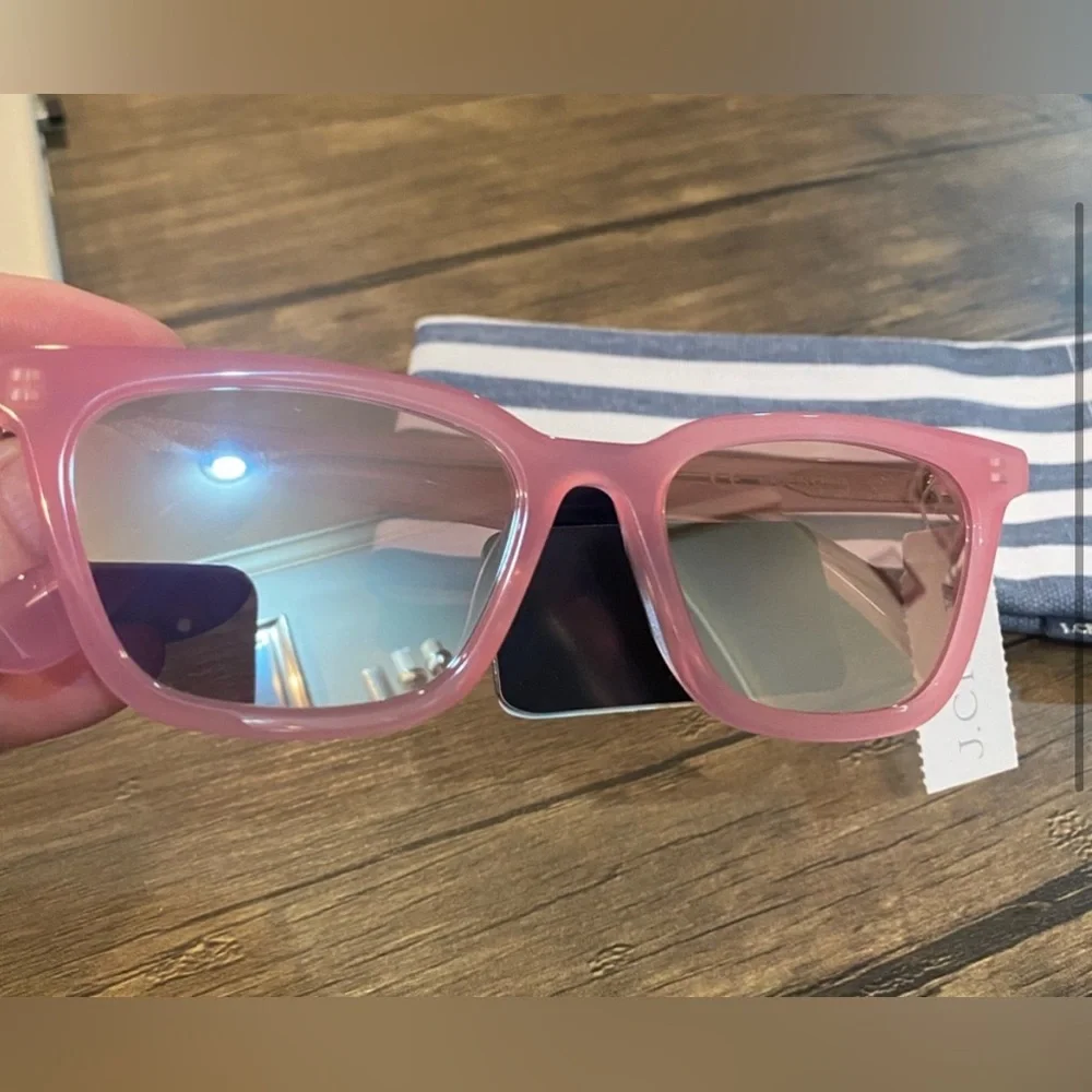 Oversized Angular Sunglasses - J. Crew -‎ NWT - Soft Bloom